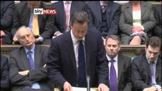 David Cameron 'Gaddafi - Go Now'