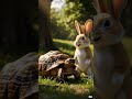 Rabbit and tortoise🐢#ai #short #race
