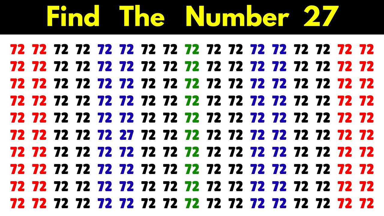 Find One Different Number | Find The Different Number - YouTube