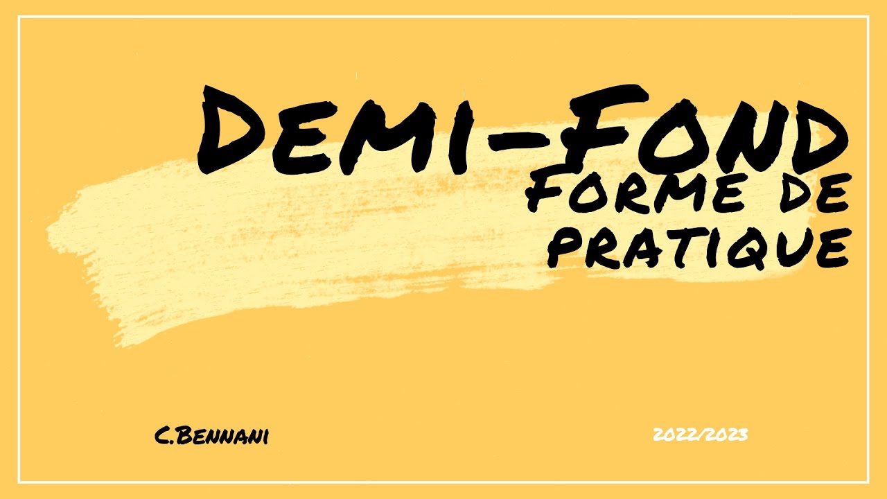 Demi-Fond (EPS) - Forme de pratique (5ème & 4ème) - YouTube