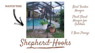 Elevate Your Outdoor Space with Our Stylish Shepherd's Hooks