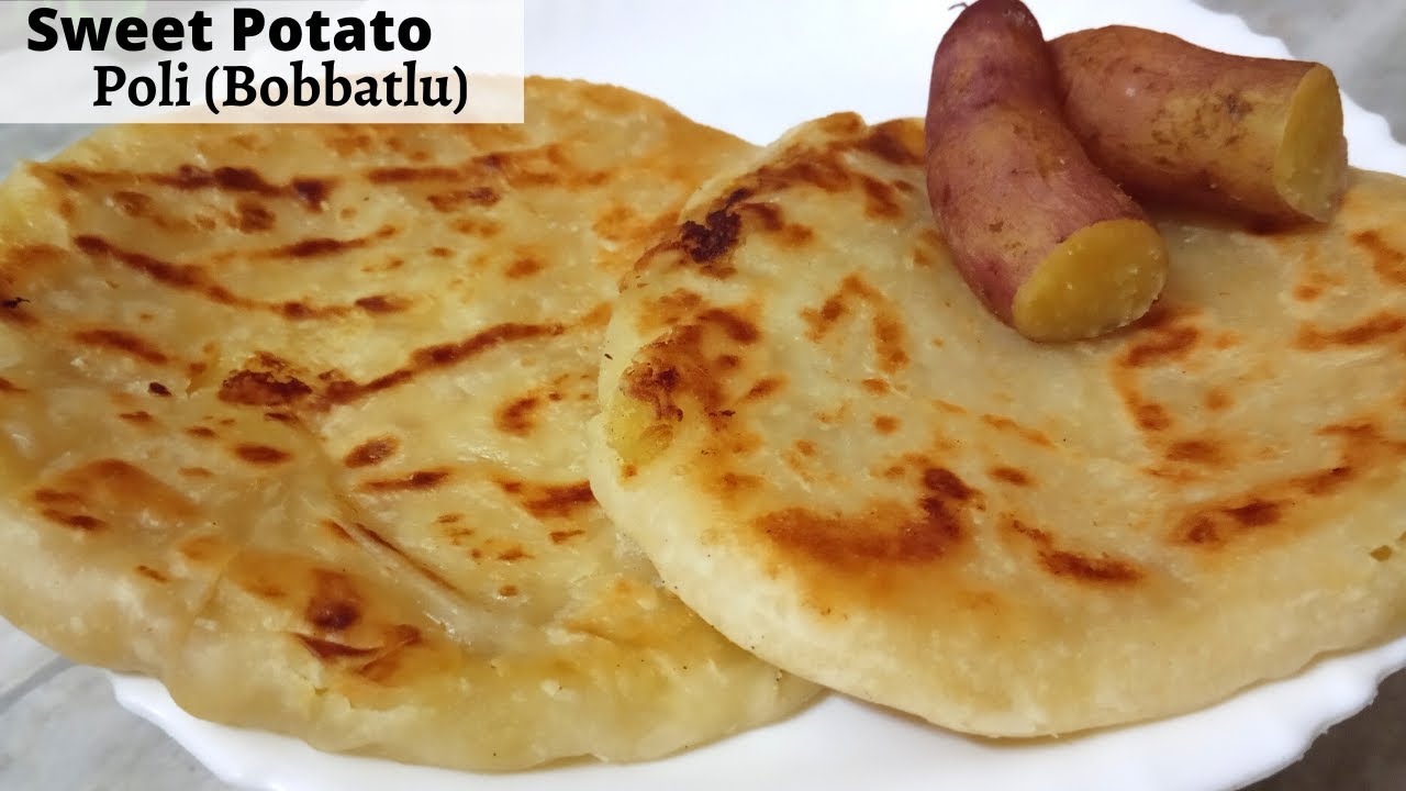 Puran poil with Shakarkand | Easy Healthy Indian Sweet Recipes | Bobbatlu with sweet potato