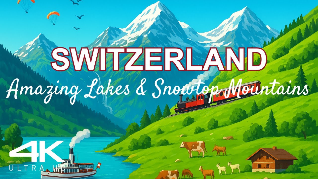Most amazing Swiss lakes & snowtop mountains