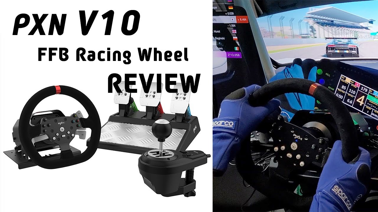 Pxn V Force Feedback Racing Wheel Review Eng Sub Youtube