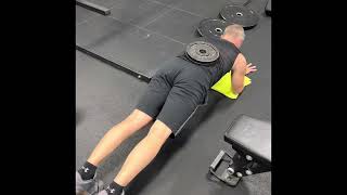 1-Leg Plate Loaded Front Plank