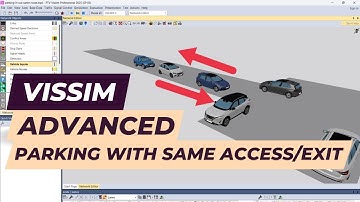 Vissim Tutorial - Car park with same entrance and exit
