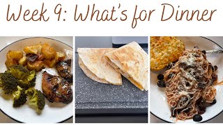 Week 9   What's For Dinner | Feeding a Small Family
