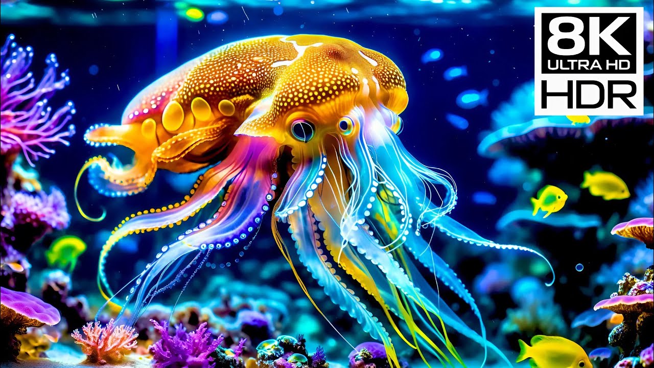 🌊 Radiant Depths #3 | 8K HDR ULTRA HD – Silent Ocean Light & Endless Blue Calm