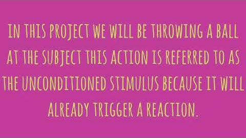 Alexis Gross and Rachel Herman classical conditioning video project