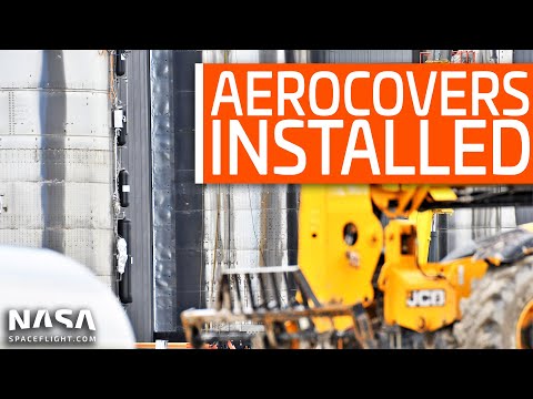 SpaceX Boca Chica - Starship SN8 Aerocovers Installed