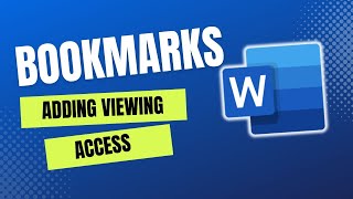 How to Add Bookmarks in Microsoft Word