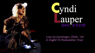 Cyndi Lauper - Live in Santiago, Chile '89 (HD - Clear audio)