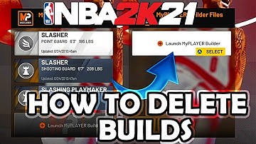 HOW TO DELETE BUILDS IN THE DEMO! NBA 2K21 UNLIMITED MYPLAYER BUILDS!