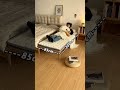 お楽に伸縮ベッド🛏️✨女性やお年寄りもラクラク動かせる、画期的な簡単さ #home #homedecor #sofa #furniture #bed #bedroom #ベッド