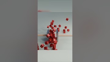 Satisfying Blender 3D Cube Compression | Relaxing ASMR Physics Loop