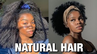 🌟😍SIMPLE AND CUTE NATURAL HAIRSTYLE TO DO 2021 | Natural Hairstyles 2k21