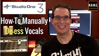 Presonus Studio One 3 - How to Manually De-ess a Vocal