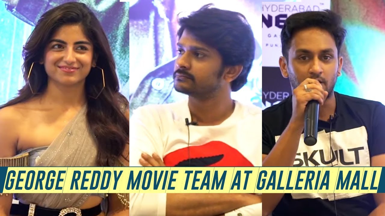 George Reddy Movie Team At Galleria Mall | Sandeep Madhav, Muskaan ...