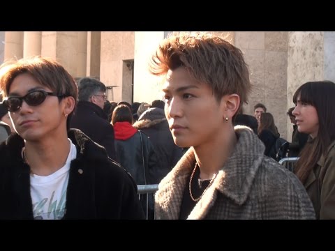 Fashion Week Paris Takanori Iwata 岩田 剛典 & Exile Naoto