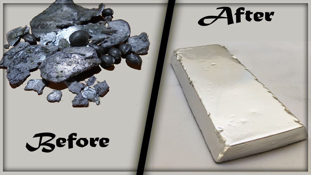 convert lead metal into a silver ingot YouTube