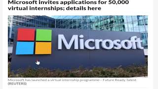Microsoft Internship 2021 | Future Ready Talent