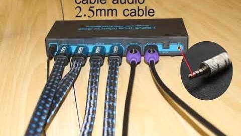 Comment installer et configurer 4X2 HDMI Matrix,FiveHome,Vidéo de configuration