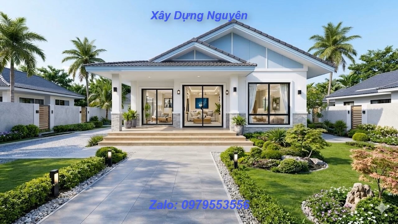Mẫu Nhà Cấp 4 Mái Thái Diện Tích 9x17m Thiết Kế 3 Phòng Ngủ #cap4 #maithai
