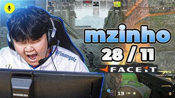 CS2 POV | mzinho Faceit Ranked Solo Q (Ancient) Voice Comms 28-11