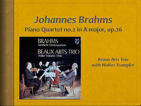 Brahms, Piano Quartet in A Major, op.26 - Video Score