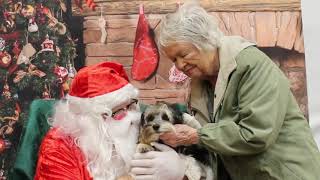 TOMMYS FIRST VISIT WITH SANTA