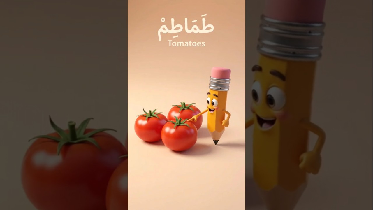 Can You Name These 3 Foods in Arabic? 🍅🥒🍋