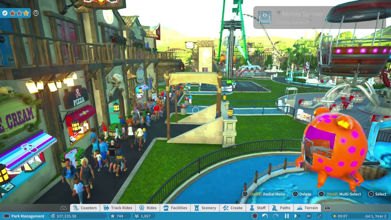 Planet Coaster - Money Spinner Trophy On PS5