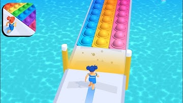 Pop It Run: Pop It Fidget Toys 🌈👸🌈 All Levels Gameplay Trailer Android,ios