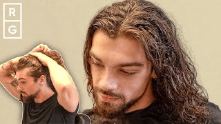 Amazing Hair Gets First Cut In 14 MONTHS Long Men s Hair