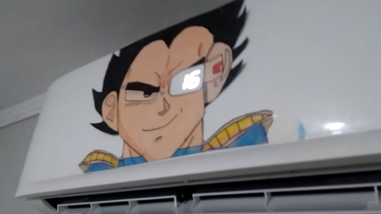 Adesivos De Ar Condicionado Com Desenho Do dragonball/vegeta 7/2 -  Escorrega o Preço