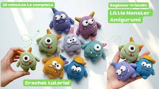 Here's how I Crochet this Kawaii Monster Amigurumi under 35 minutes