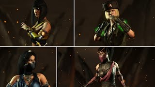 Tanya, Sonya, Kitana, Mileena: Pro-level Combo Compilation (part 1)