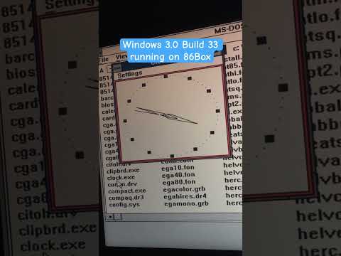 Quite an interesting build? #windows #pc #retro #beta #windows30 #86box #x86 #computer #microsoft