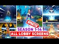 *NEW* The Complete Evolution of the Fortnite Lobby Screen (Season 1-14)