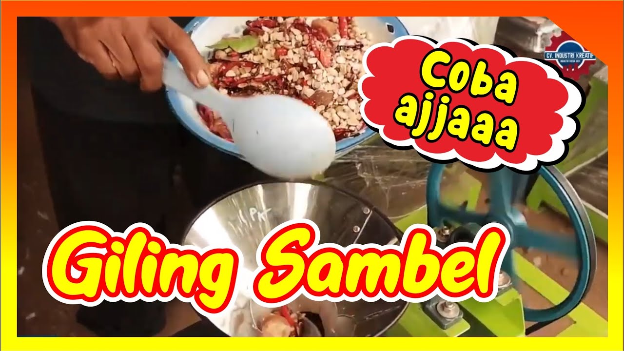 MESIN GILINGAN SAMBAL PECEL SERBAGUNA || JUAL MESIN SAMBEL PECEL MURAH (TELP/WA || 081-234-280-625)