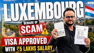 Luxembourg Visa Approved Without Embassy & Biometric | Luxembourg Jobs for Indian 2026