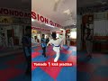 Tornado 🌪️ kick practice #fitness #yoga #taekwondo #mma #karate #kickboxing #india #shorts #sports