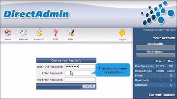 How to change your Password in DirectAdmin