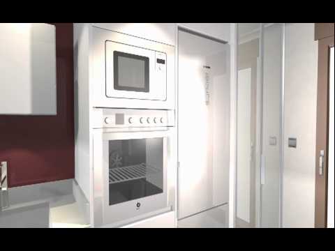 Estudio cocina sin tiradores con el lavadero incorporado arredo ...
