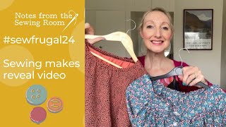 #sewfrugal24 Sewing project reveal vlog - including free sewing patterns