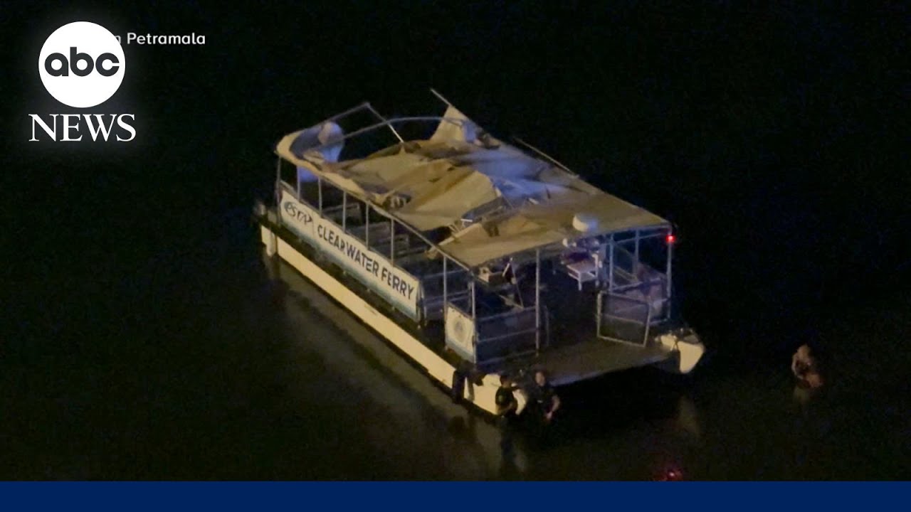 1 dead, others injured after 'big yacht' crashes into Clearwater Ferry in Florida