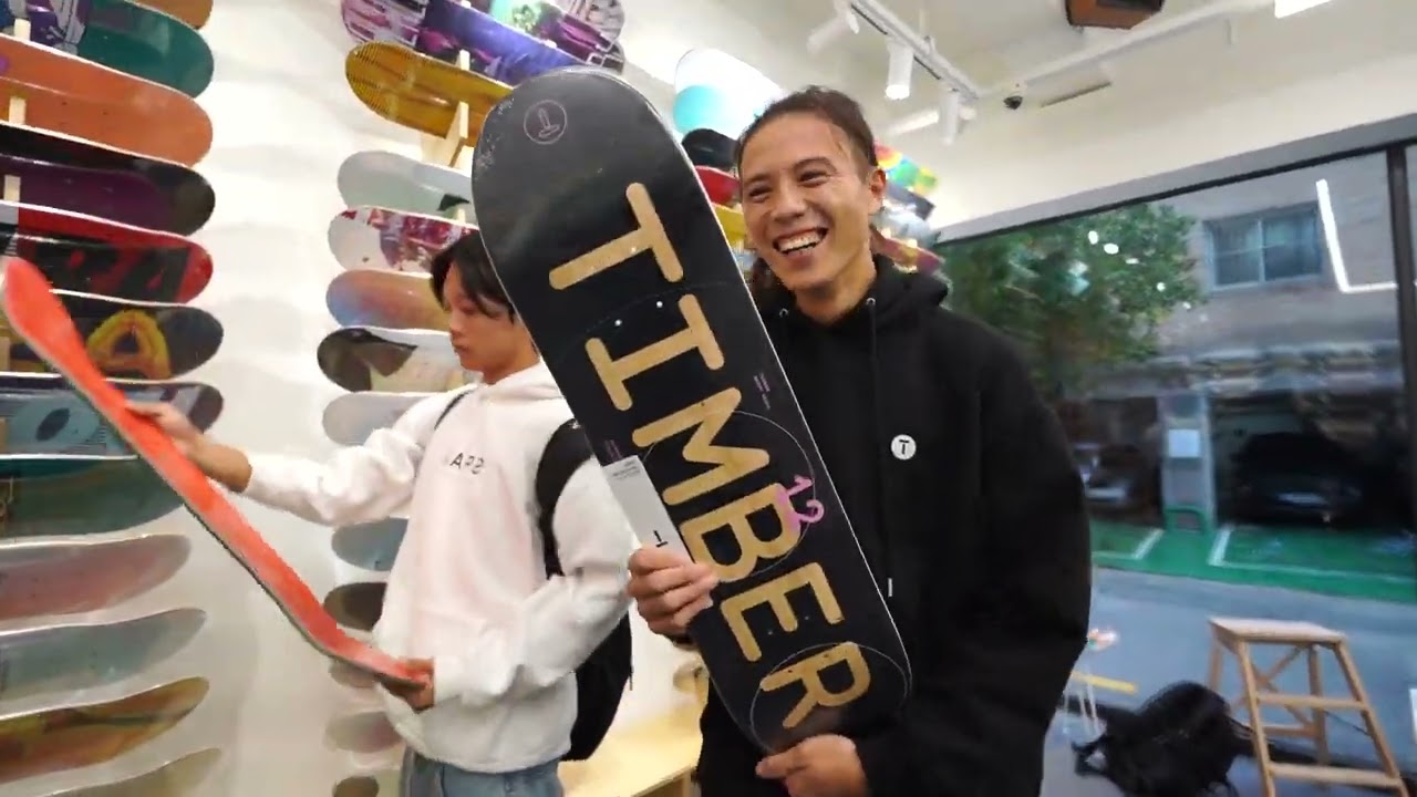 TIMBER スケボーデッキ TIMBER × LEAPS DECK デッキ KOREA 8.0