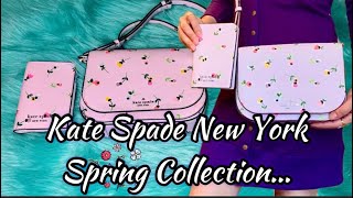 Kate Spade NY (Shoulder bag & Passport case in floral prints,lilac) #katespade #spring #floral