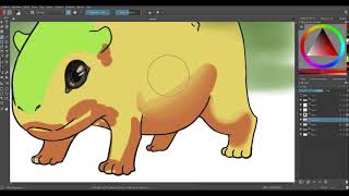 Drawing on Krita - Creature creating screenshot 5