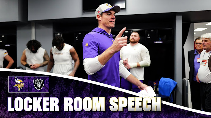 Kevin O’Connell’s Locker Room Speech After the Win Over the Las Vegas Raiders